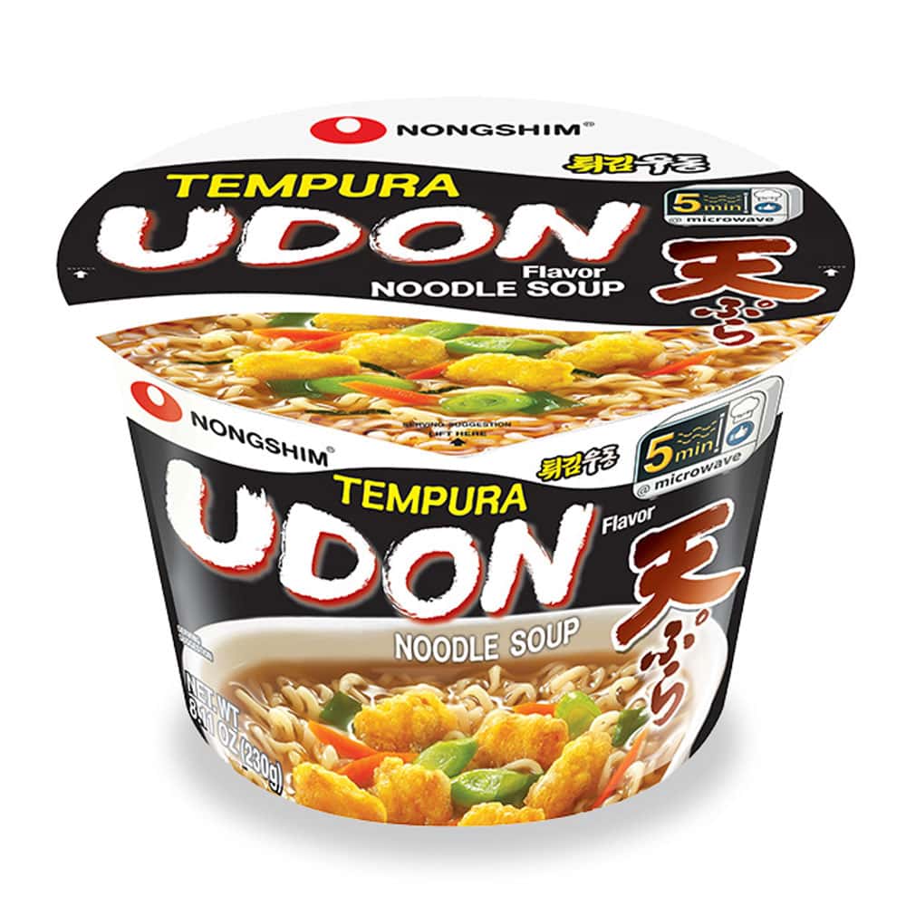 Nongshim Tempura Udon Ramen tészta tálban 111g