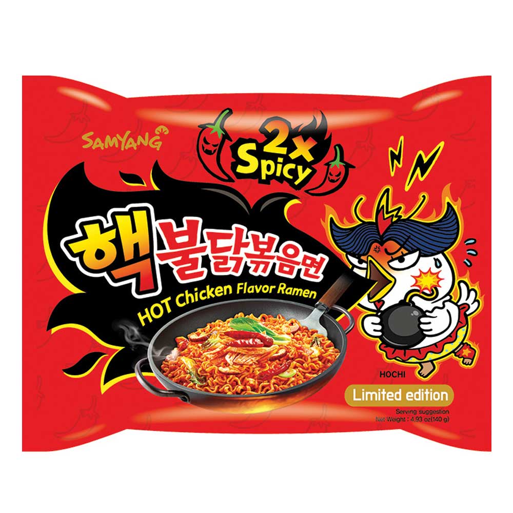 Samyang Buldak Duplán Csípős Csirke Ramen Sült tésztával