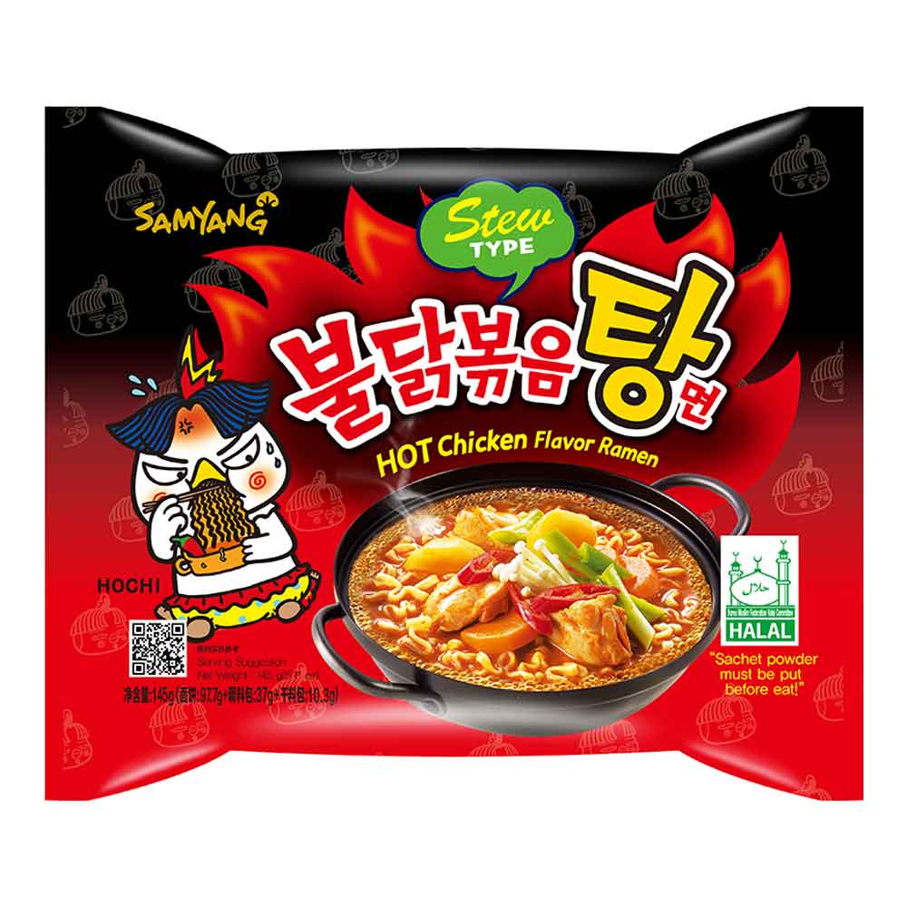 Samyang Buldak Csirkepörkölt Sült tésztával 145g