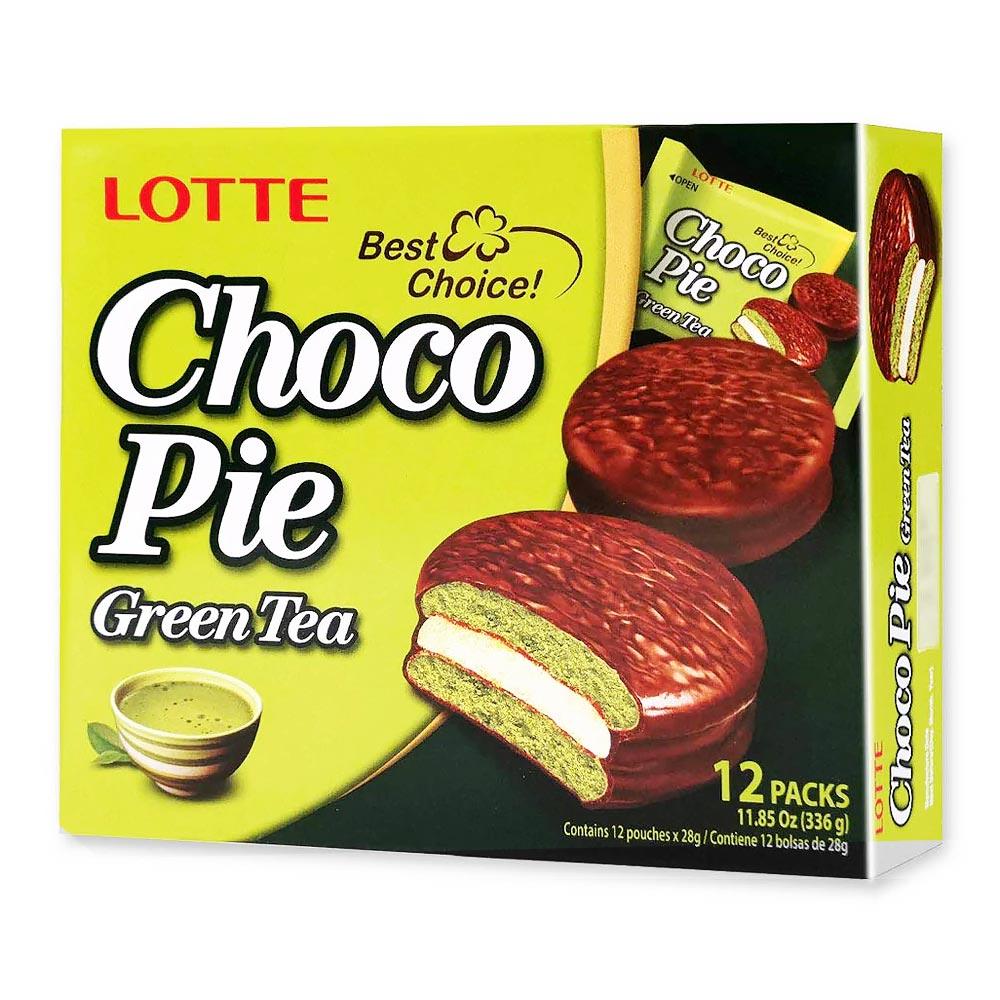 Lotte Choco Pie Greentea 12 pcs 336g