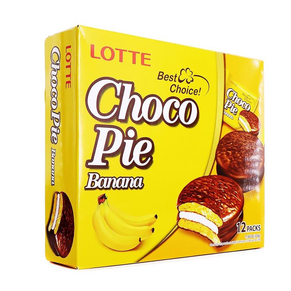 Lotte Chocopie Banana 12 Pcs 336g