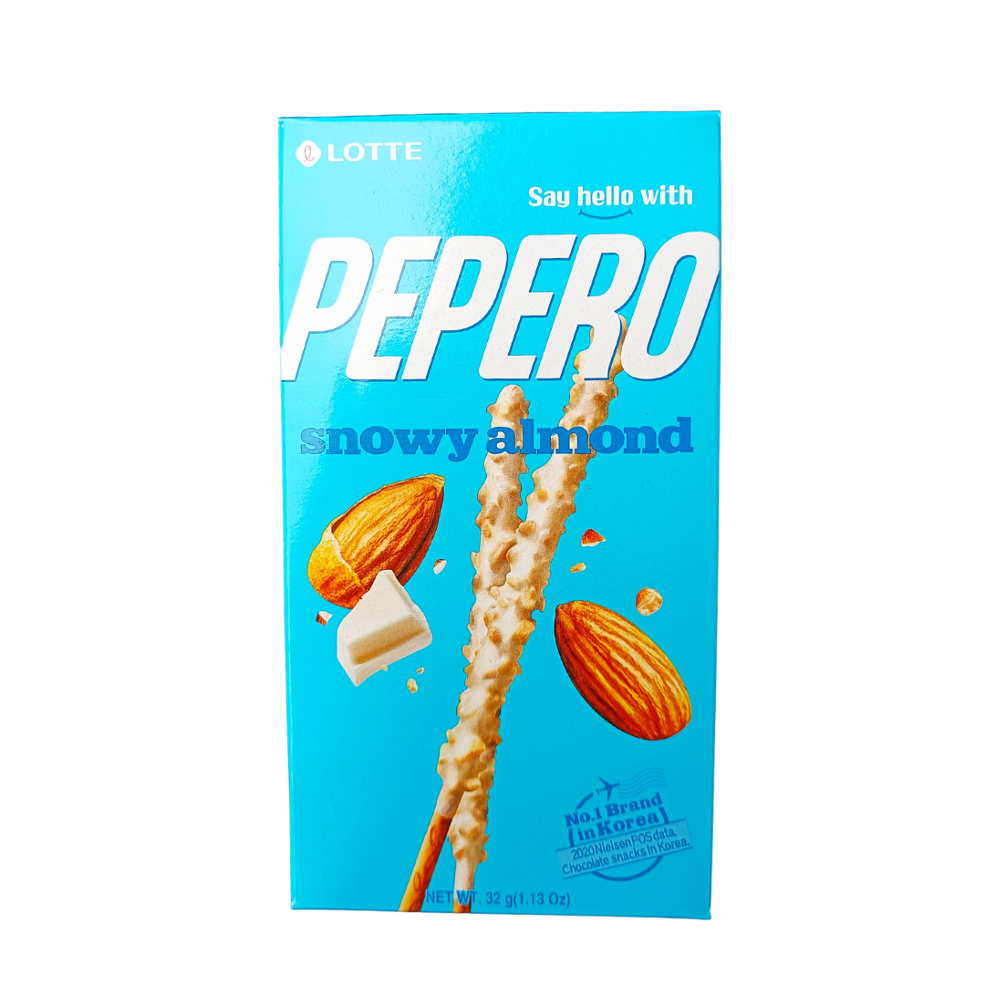 Lotte Pepero Snowy Mandulás Ropi 32g