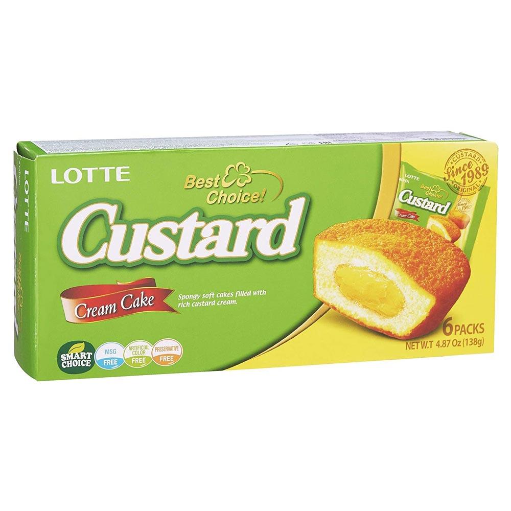 Euro Cake Rich Custard Cream Flavour 138g Pack 6pcs