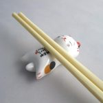 Hashioki Maneki Neko Szerencse Macska pálcika tartó