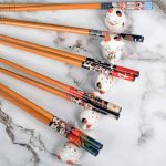 Hashioki Maneki Neko Szerencse Macska pálcika tartó szett