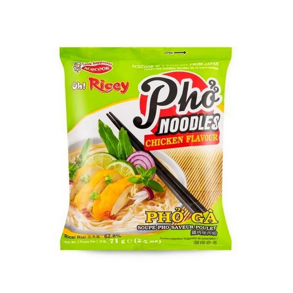 Acecook Oh! Ricey Chicken Flavour Pho Rice Noodles – 70g