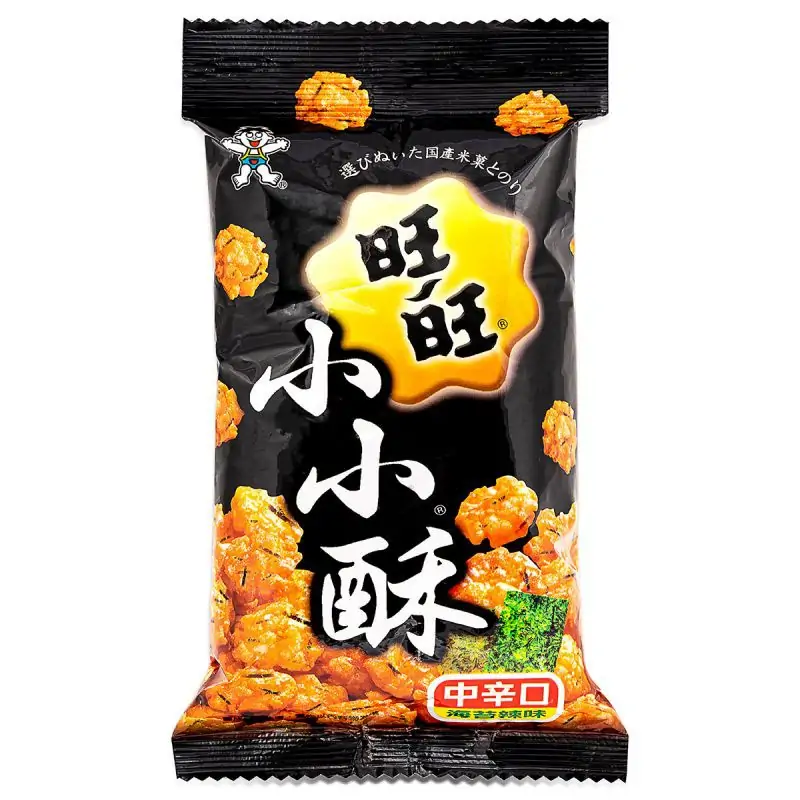 Want Want Mini Fried Rice Crackers Seaweed Flavoured 60g