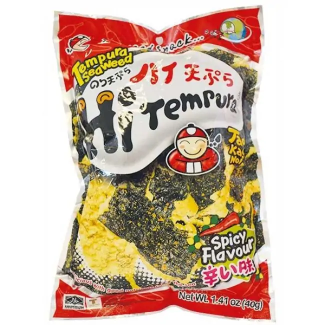 TAOKAENOI Hi Tempura Csípős Alga Snack 40g