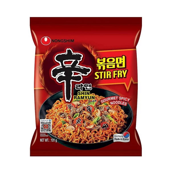 Nongshim Stir-Fry Shin Ramyun Sült Tészta 131g