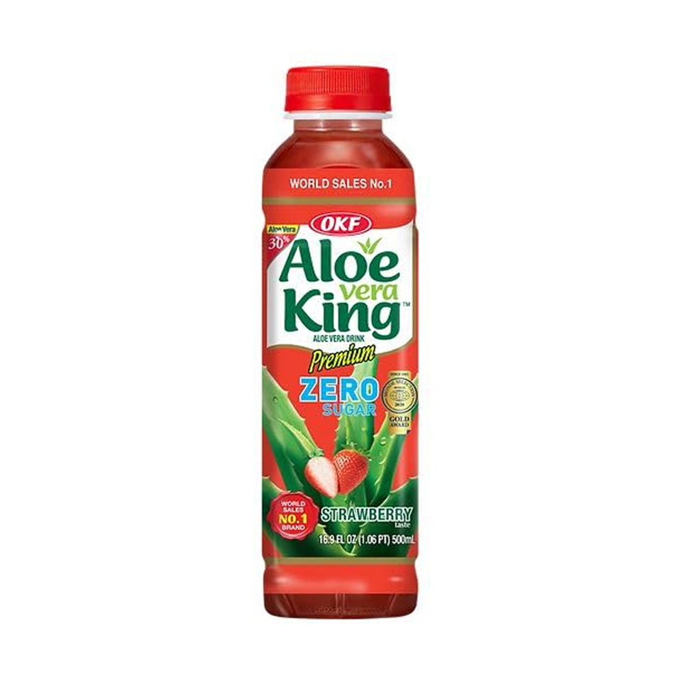 OKF Cukormentes Aloe Verás Epres Ital 500ml