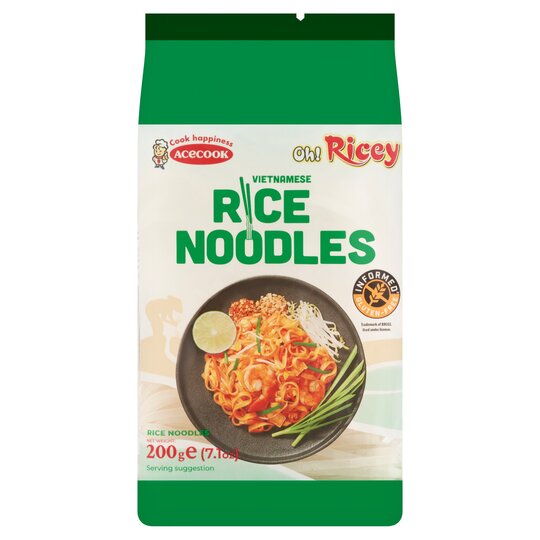 Acecook Oh Ricey! Rizstészta Szélesmetélt 200g