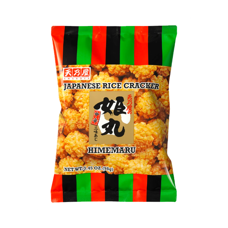 Amanoya Himemaru Csípős Rizskekszek 98g