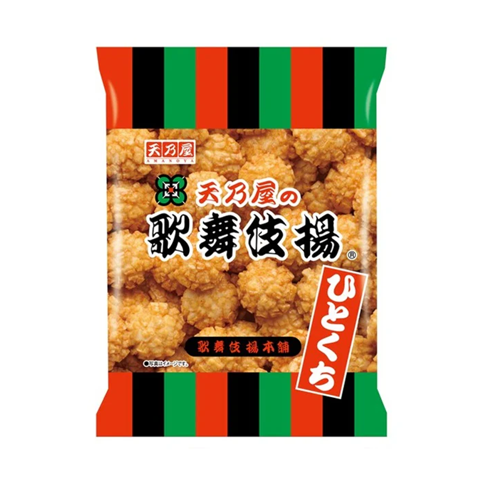 Amanoya Hitokuchi Kabukiage Rizskeksz 68g