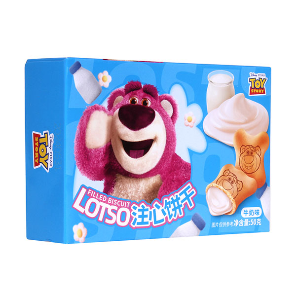 Binqi&Disney Lotso Tejkrémes Kekszek 50g