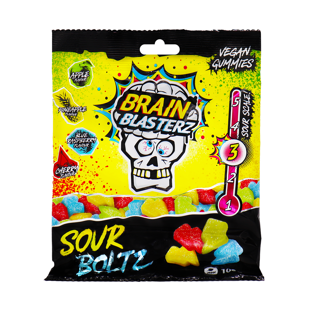 Brain Blasterz Sour Boltz Savanyú Gumicukor