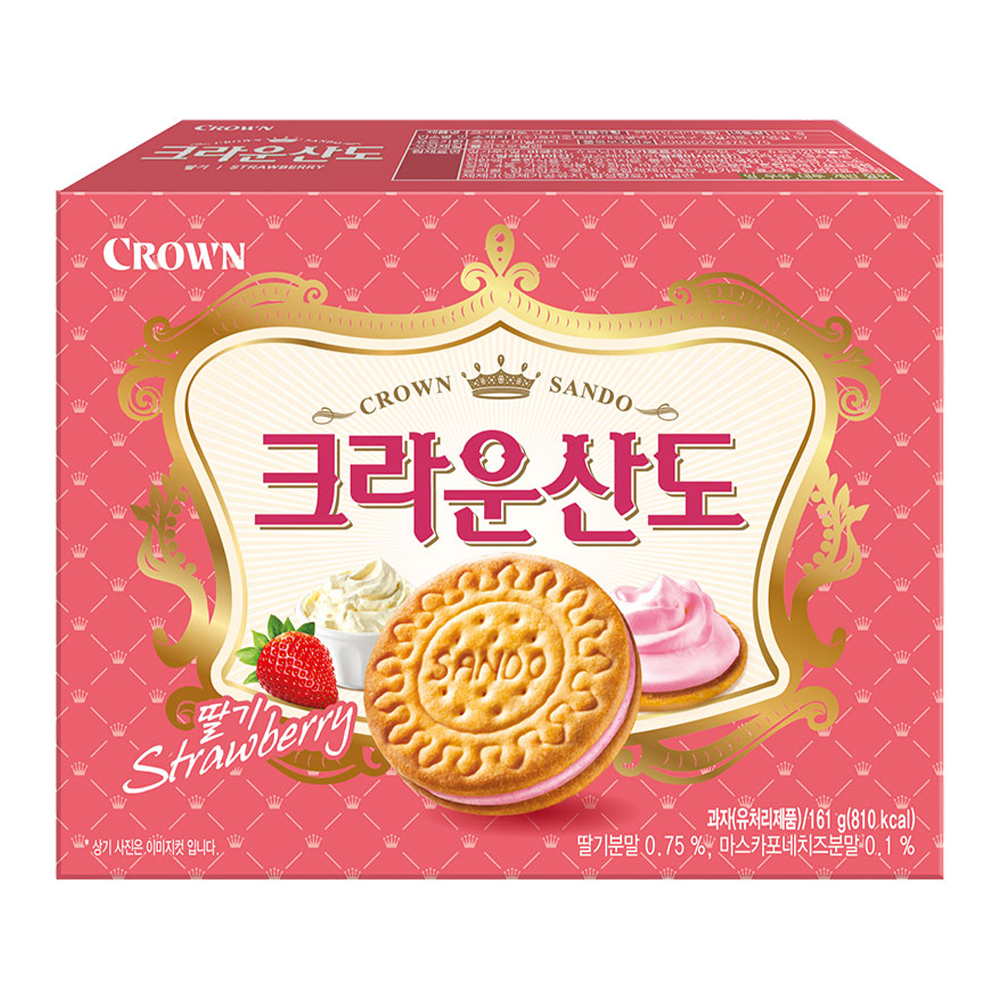 Crown Sando Epres és Sajtkrémes Kekszek 161g