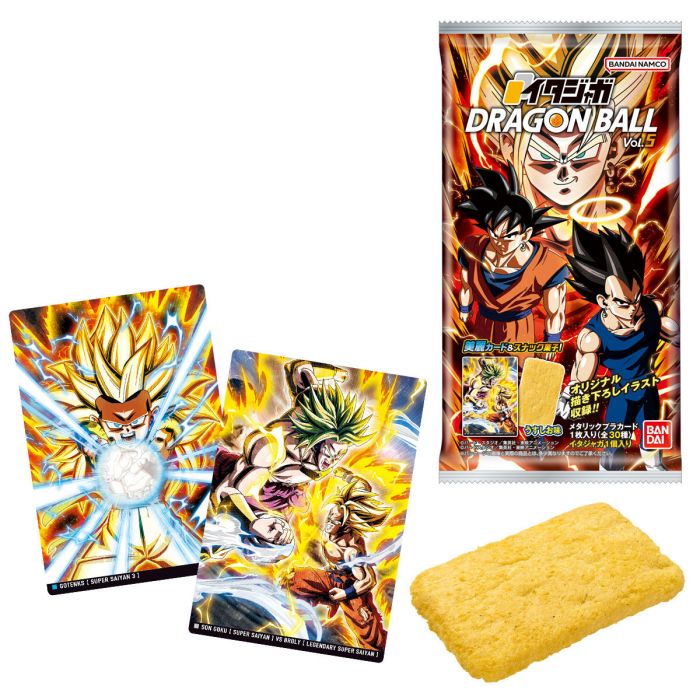 Bandai Itajyaga Dragon Ball Vol. 5 Kártya Sós Keksszel 7g