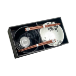 Étkészlet - Fekete és Fehér Virágmintával