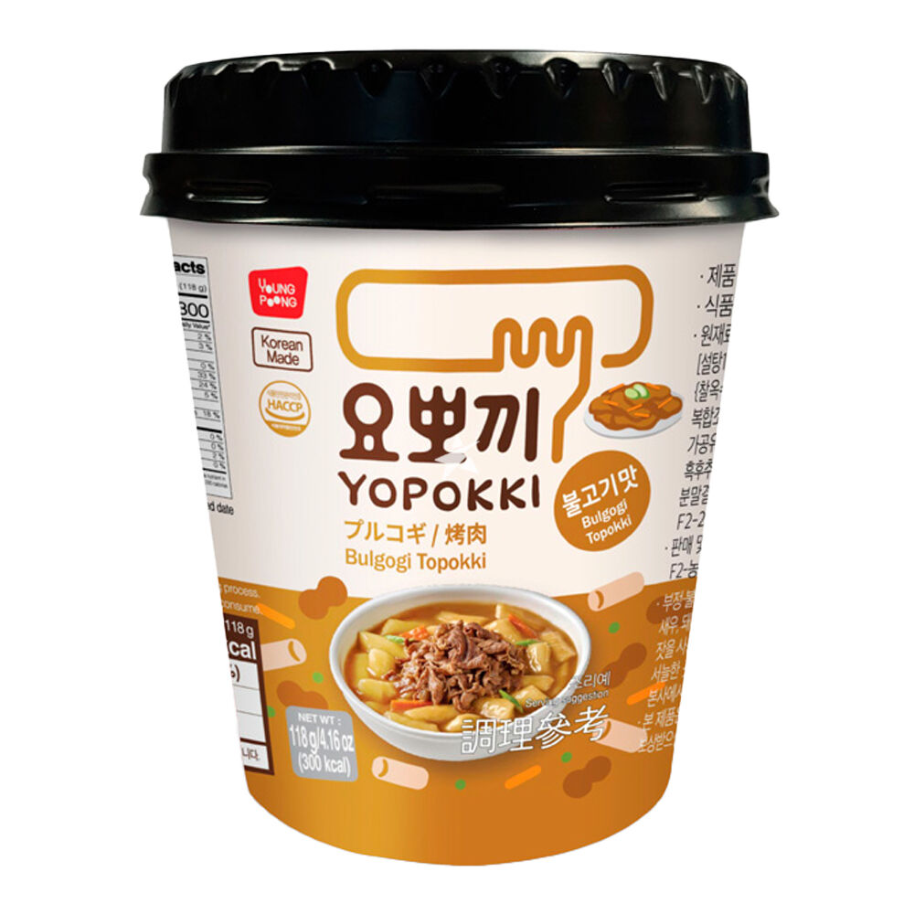 Yopokki Bulgogi Topokki Pohárban 118g