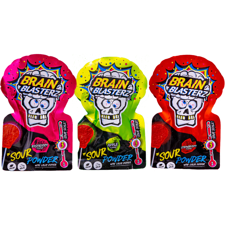 Brain Blasterz Powder Lolly Mártogatós Savanyú Nyalóka 10g