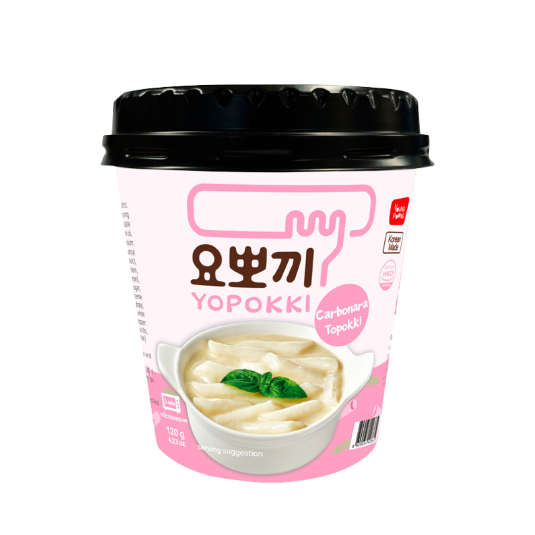 Yopokki Carbonara Topokki Pohárban 120g