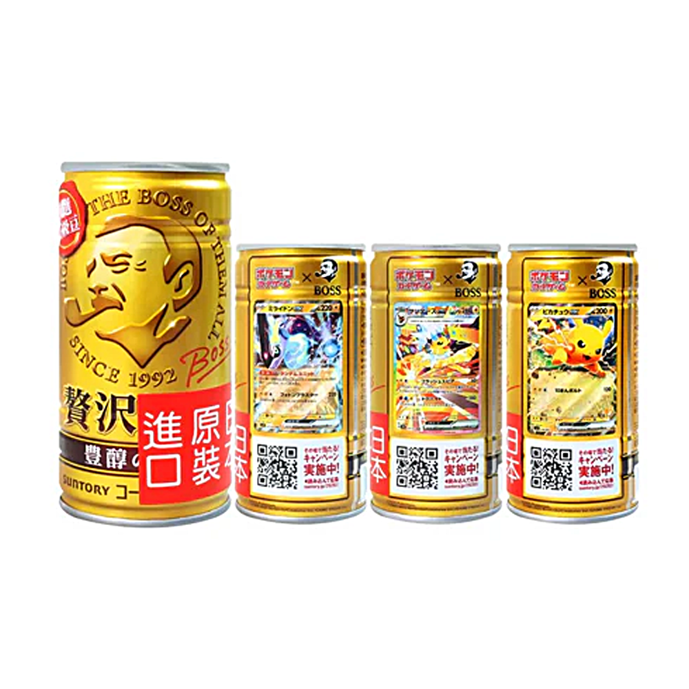 Suntory Boss Coffee Pokemon Ver. 50%-os Cukortartalmú Kávéital 185g