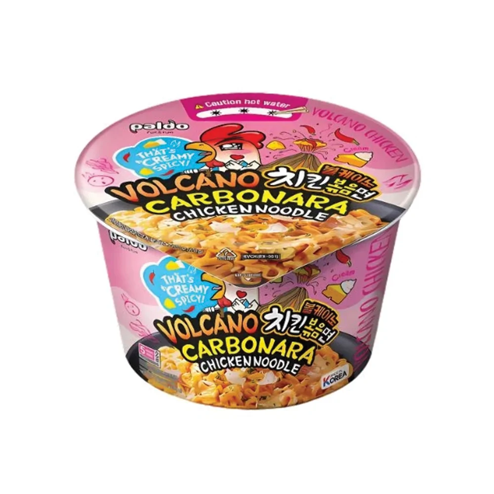 Paldo Volcano Csípős Carbonarás Csirkés Tészta Tálban 105g