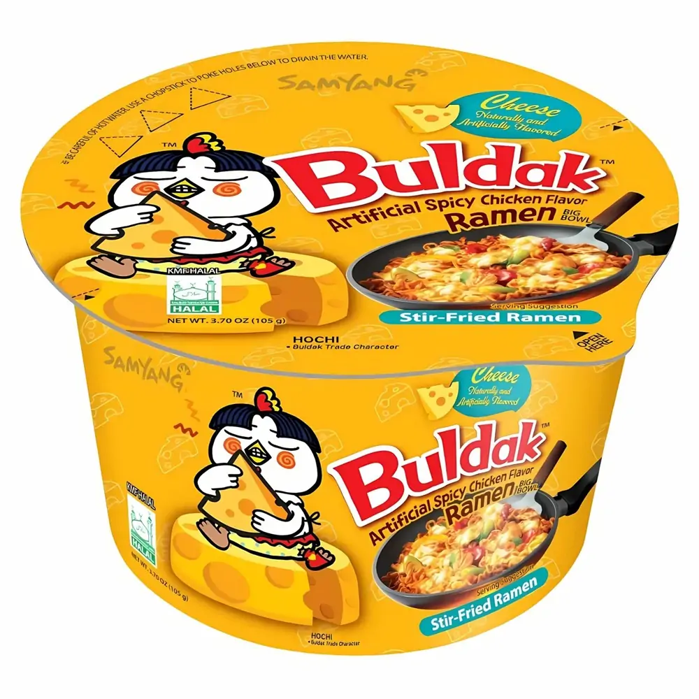 Samyang Buldak Sajtos Csirke Sült Tésztával Tálban 105g