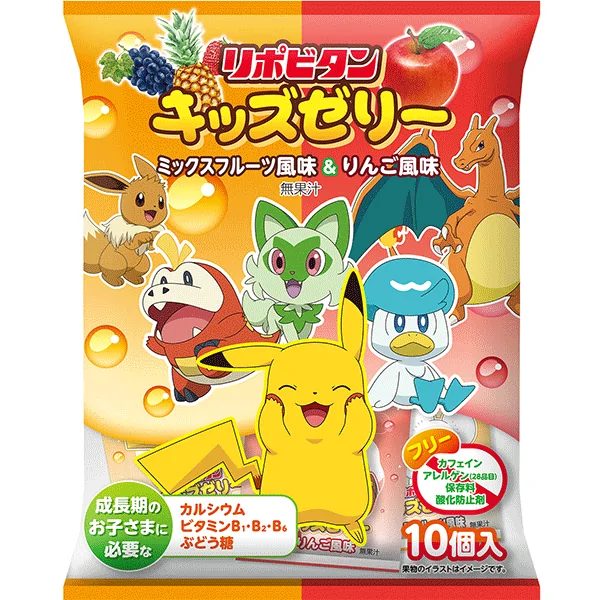 Taisho Lipovitan Kids Gyümölcsös és Almás Zselé Mix 160g