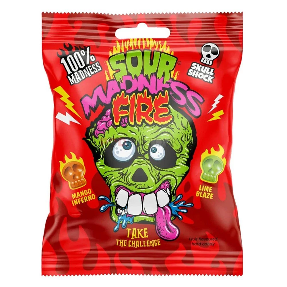 Argo Sour Madness Fire Extra Savanyú Kemény Cukorka 60g