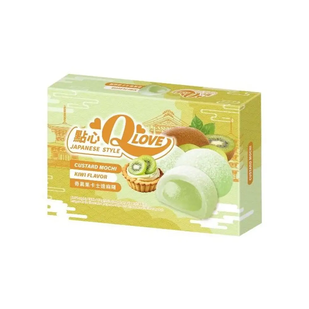 QLove Kiwi Custard Mochi 168g