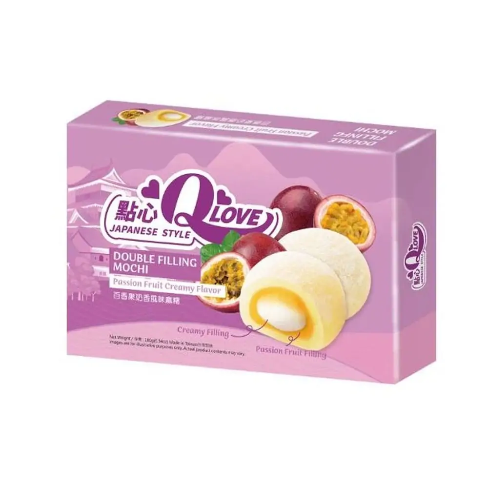 QLove Dupla Töltelékes Maracujás Mochi 180g