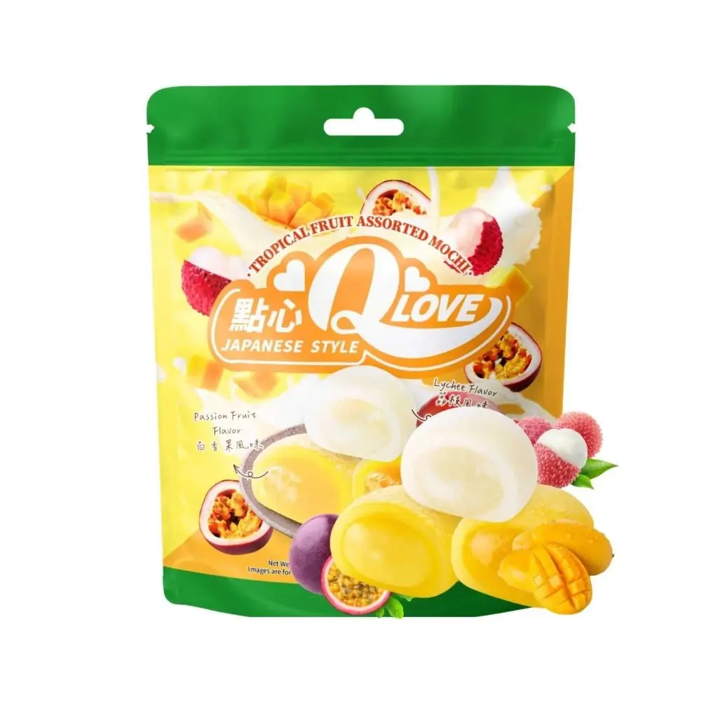 QLove Vegyes Trópusi Gyümölcsös Mochi Válogatás 120g