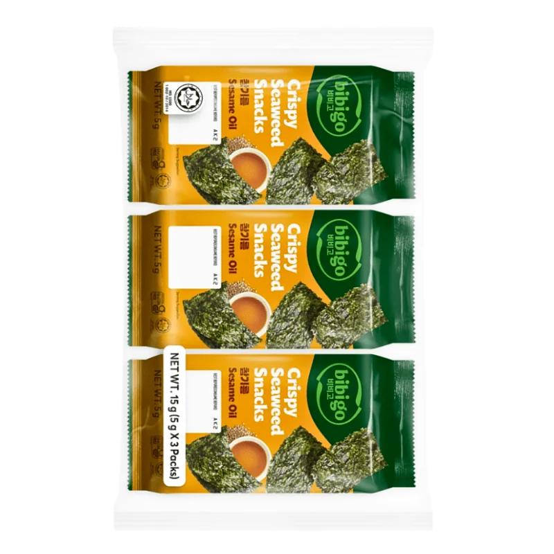 Bibigo Szezámos Algasnack 3x5g