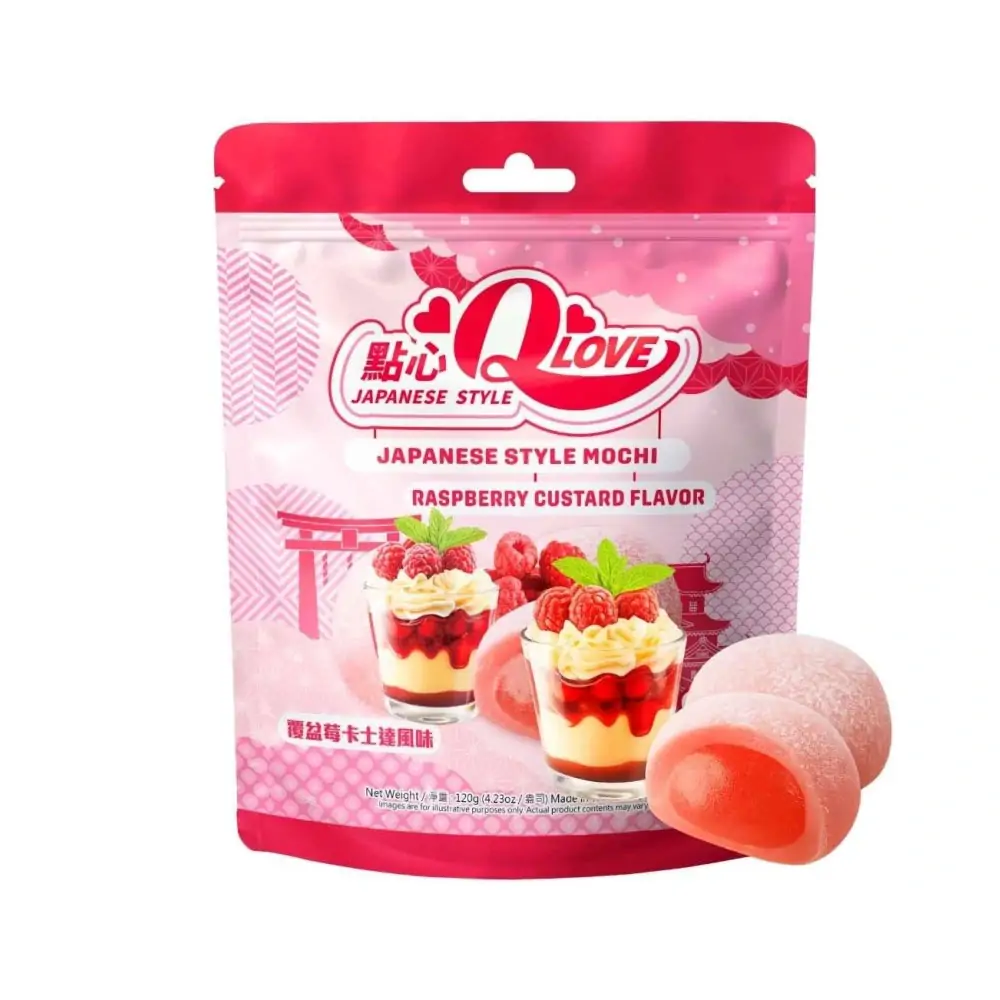 QLove Málnakrémes Tradicionális Mochi 120g