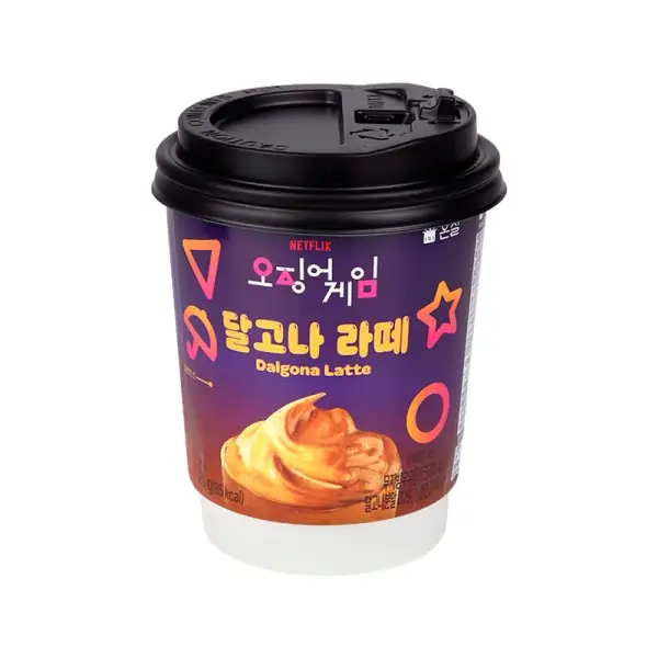 Onsil Squid Game Dalgona Instant Latte Pohárban 20g