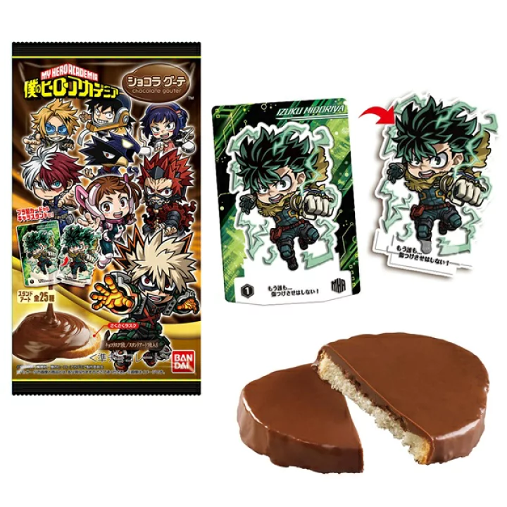Bandai My Hero Academia Csokoládés Sütemény Akril Figurával 15g