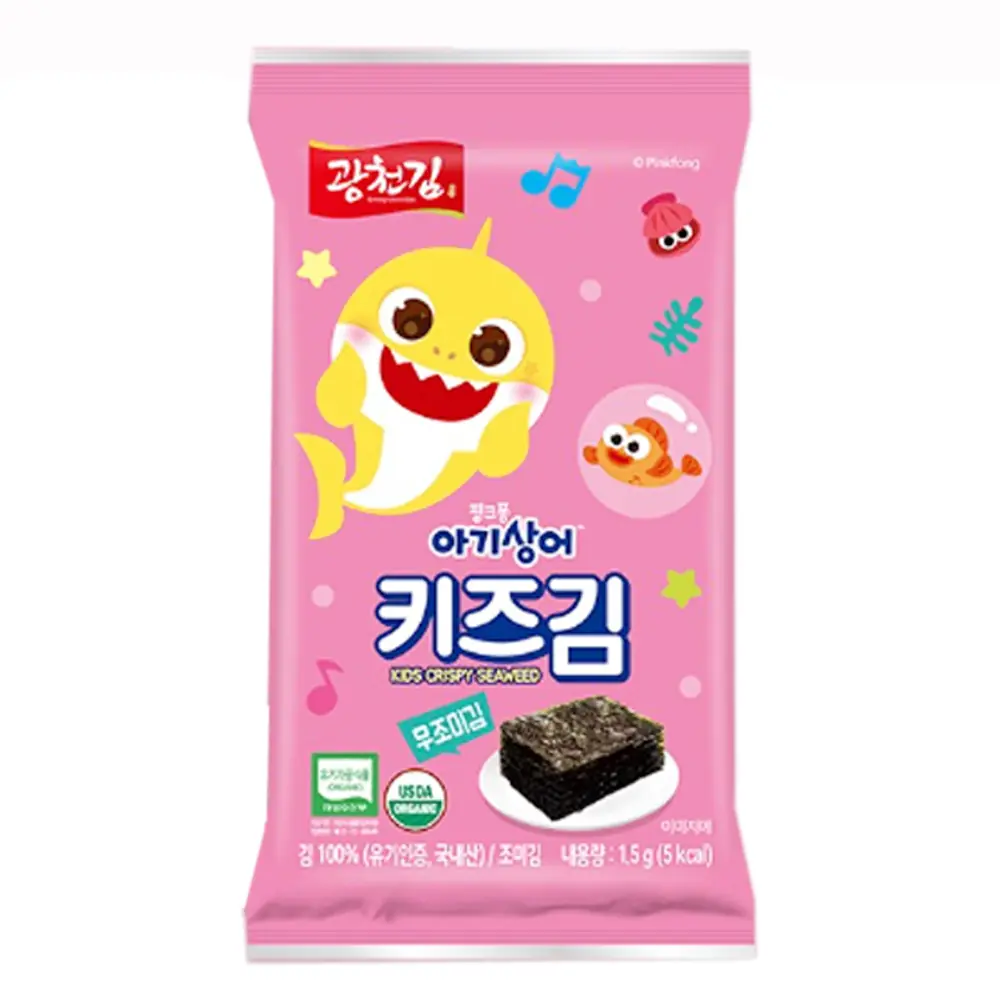 Kwangcheon Baby Shark Ropogós Algasnack Gyerekeknek 4g