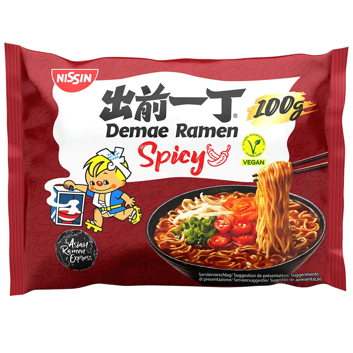 Nissin Demae Fűszeres Tésztaleves 100g