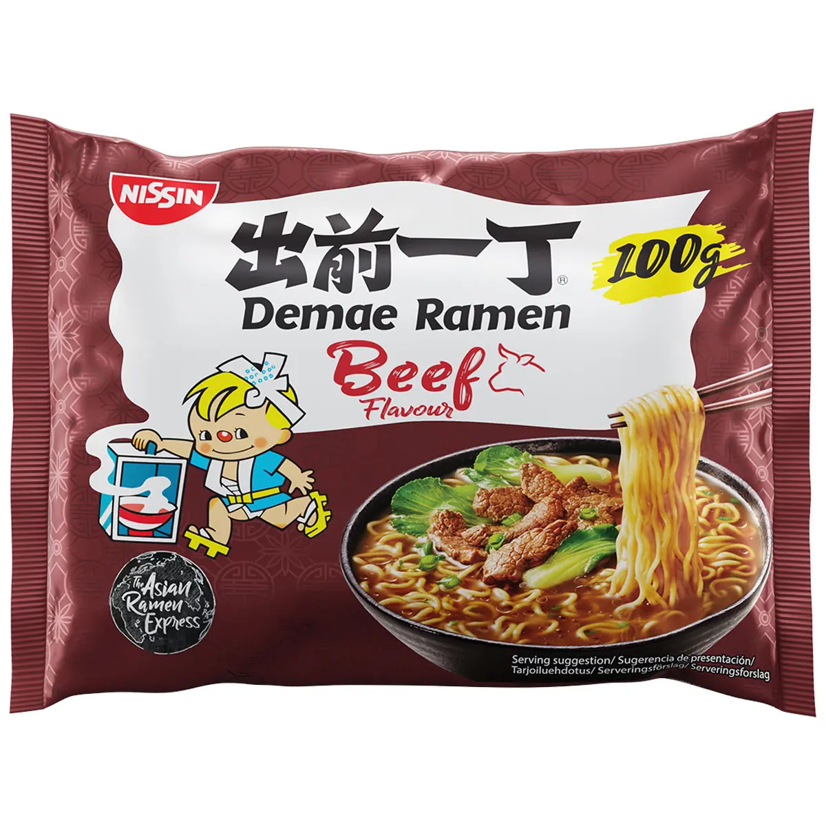 Nissin Demae Marhahúsos Tésztaleves 100g