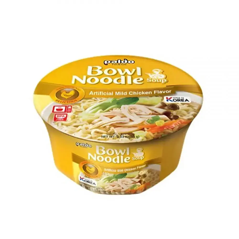 Paldo Közepesen Csípős Instant Csirkés Tésztaleves Tálban 86g