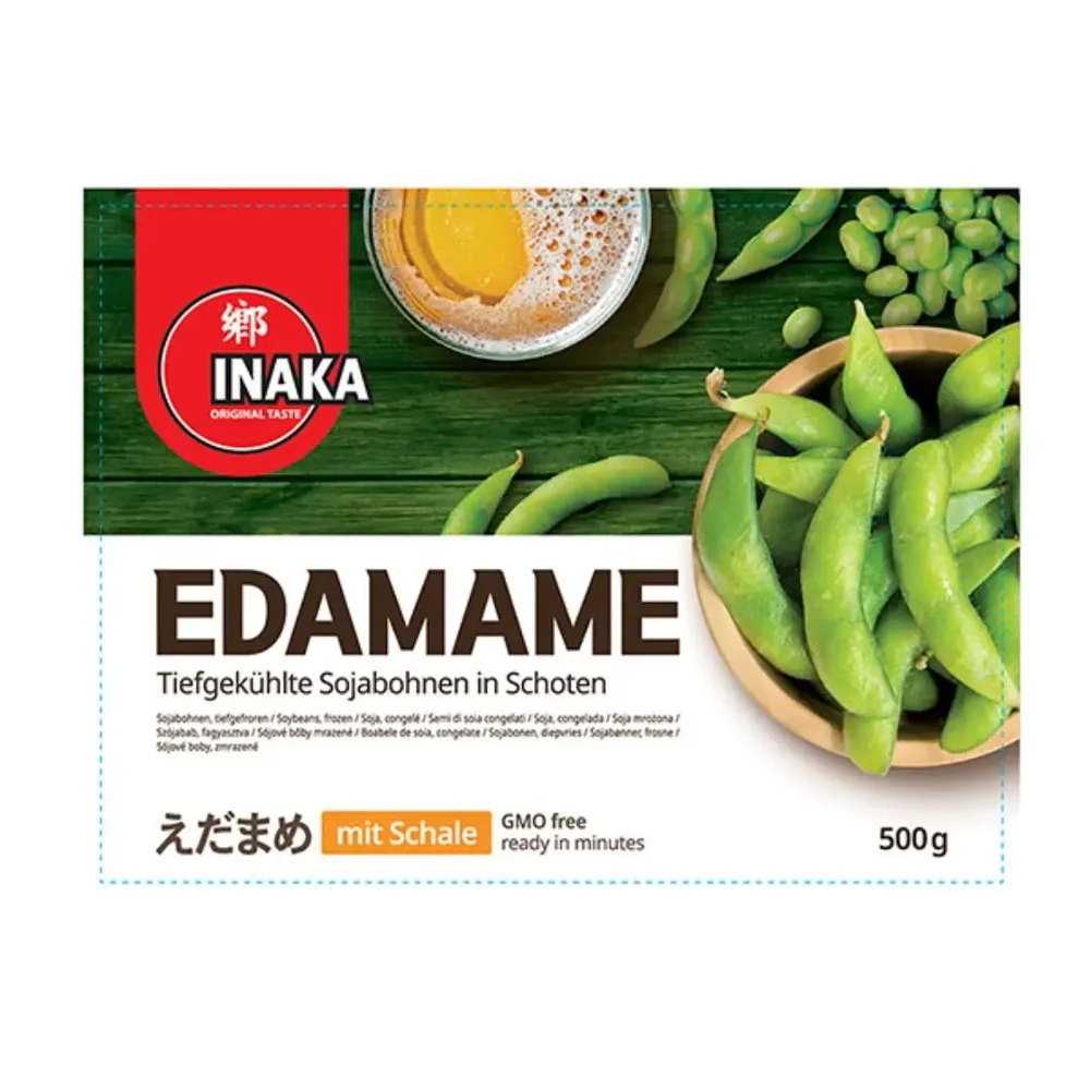 INAKA Edamame szójabab héjában 500g
