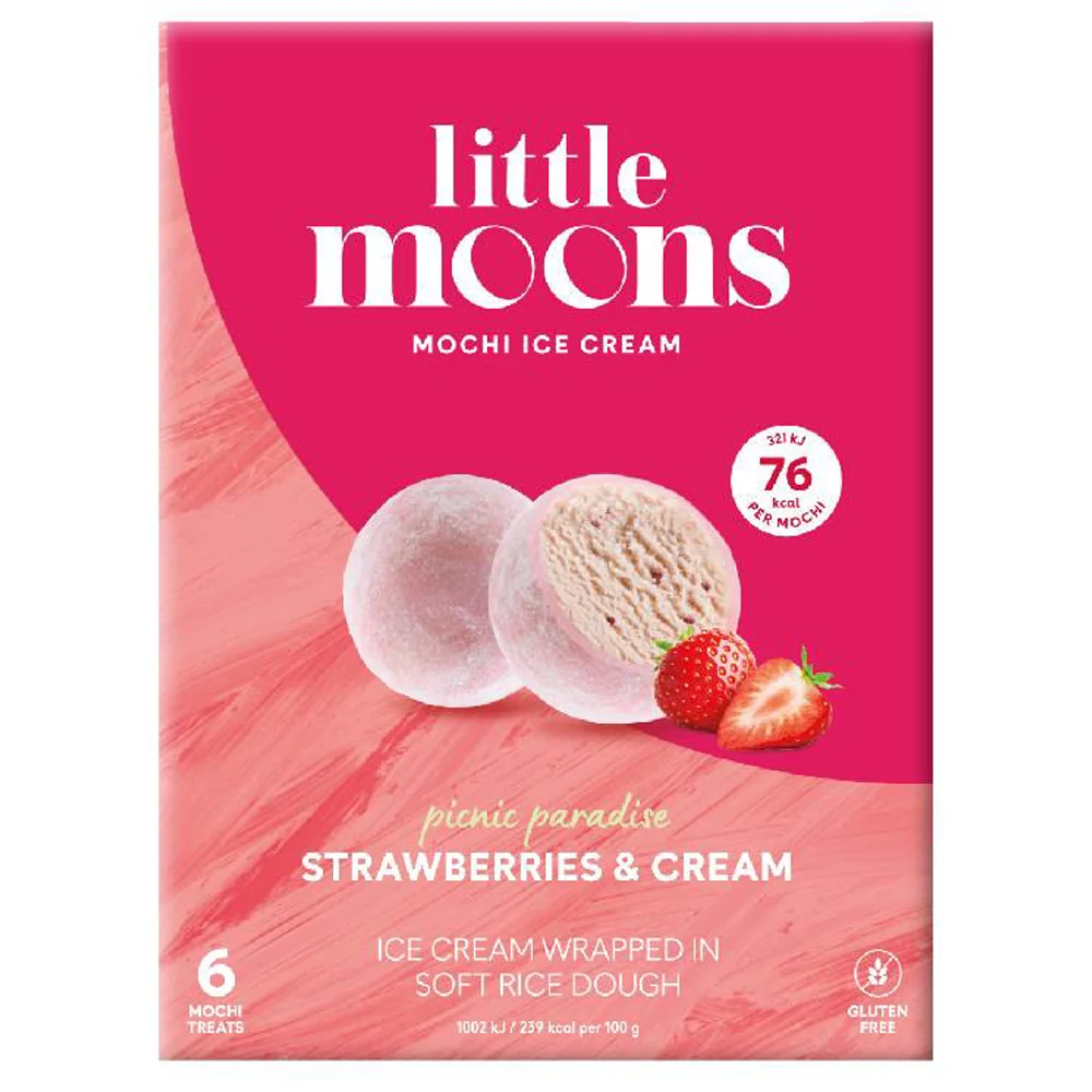 Little Moons Krémes Epres Mochi Fagylalt 192g