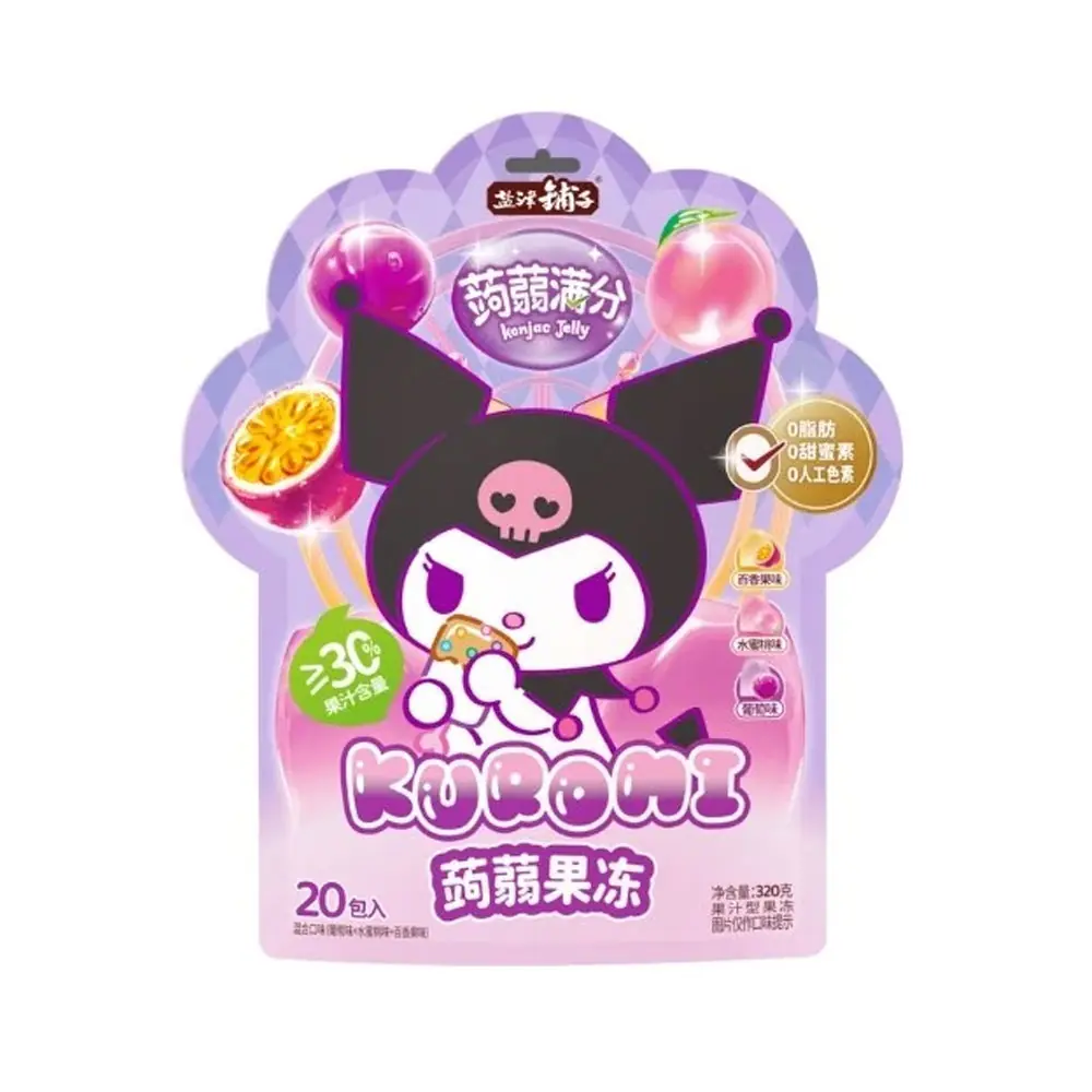 YJPZ Sanrio Kuromi Vegyes Konjac Zselé Válogatás 320g