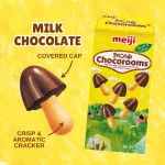 MEIJI Chocorooms Csokoládés Gomba Kekszek 40g