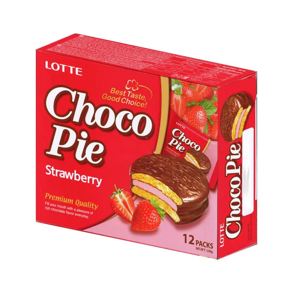 Choco Pie Eper Ízű 336g