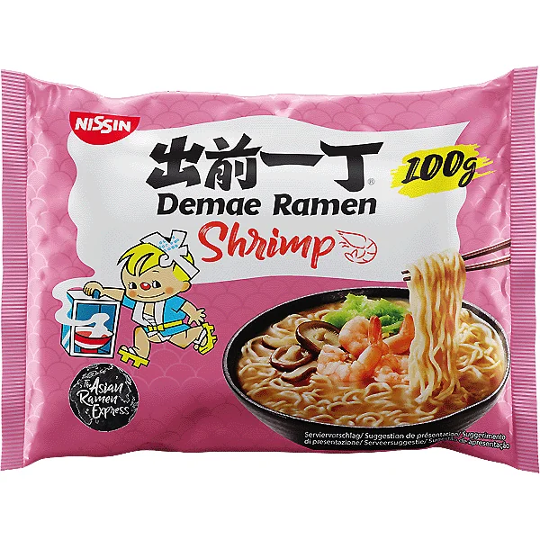 Nissin Demae Garnélarákos Tésztaleves 100g