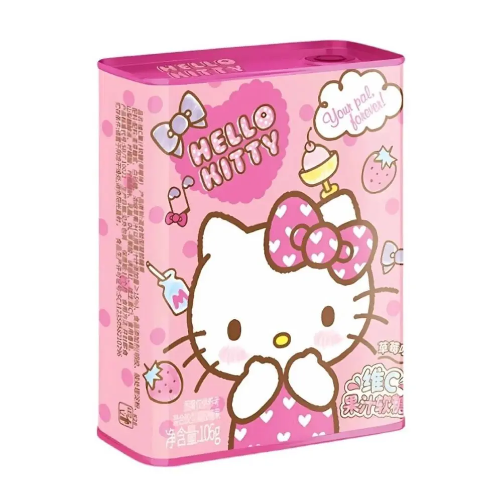 Quanji Hello Kitty Epres C-Vitaminos Gumicukor Fémdobozban 106g