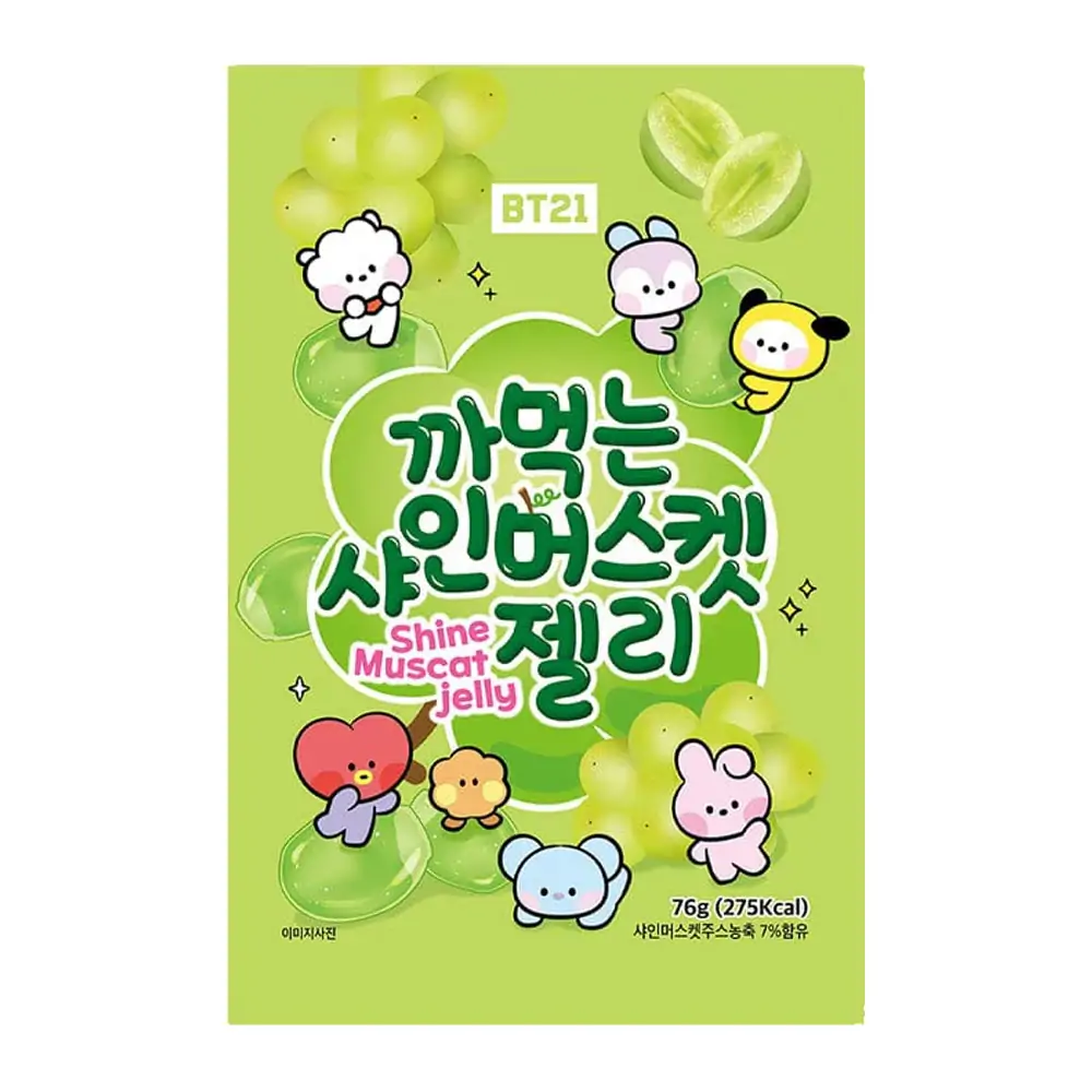 BT21 Peeling Szőlős Puha Cukorka 76g