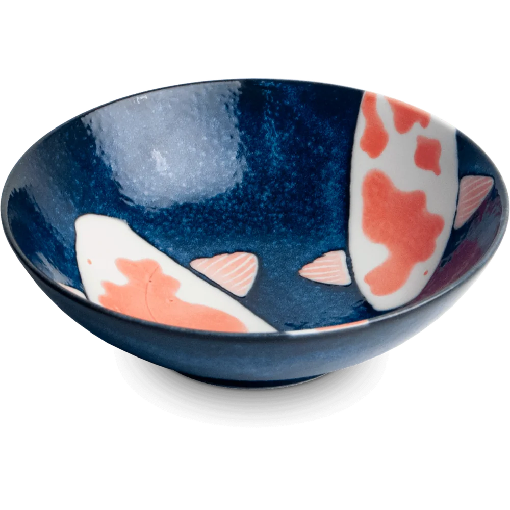 Koi Mintájú Japán Porcelán Tál 14.5 Cm